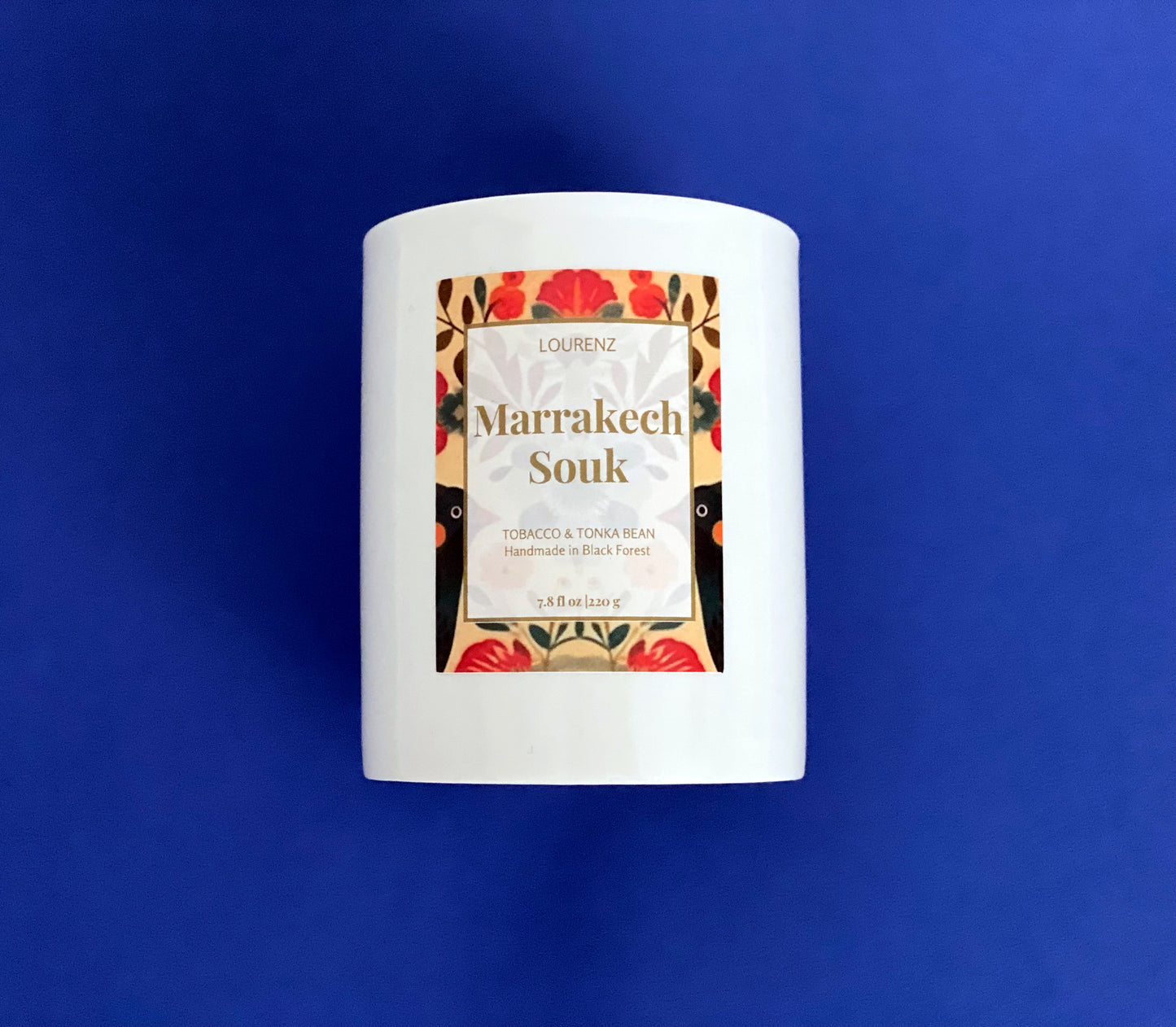 LOURENZ Marrakech Souk scented candle tobacco and tonka bean